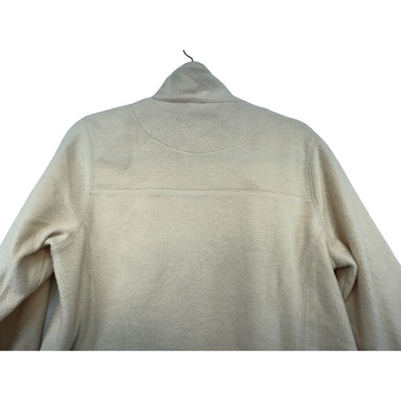 Cabelas Womens Outerwear Fleece Jacket Size M Beige Zip Pockets - Picture 13 of 13